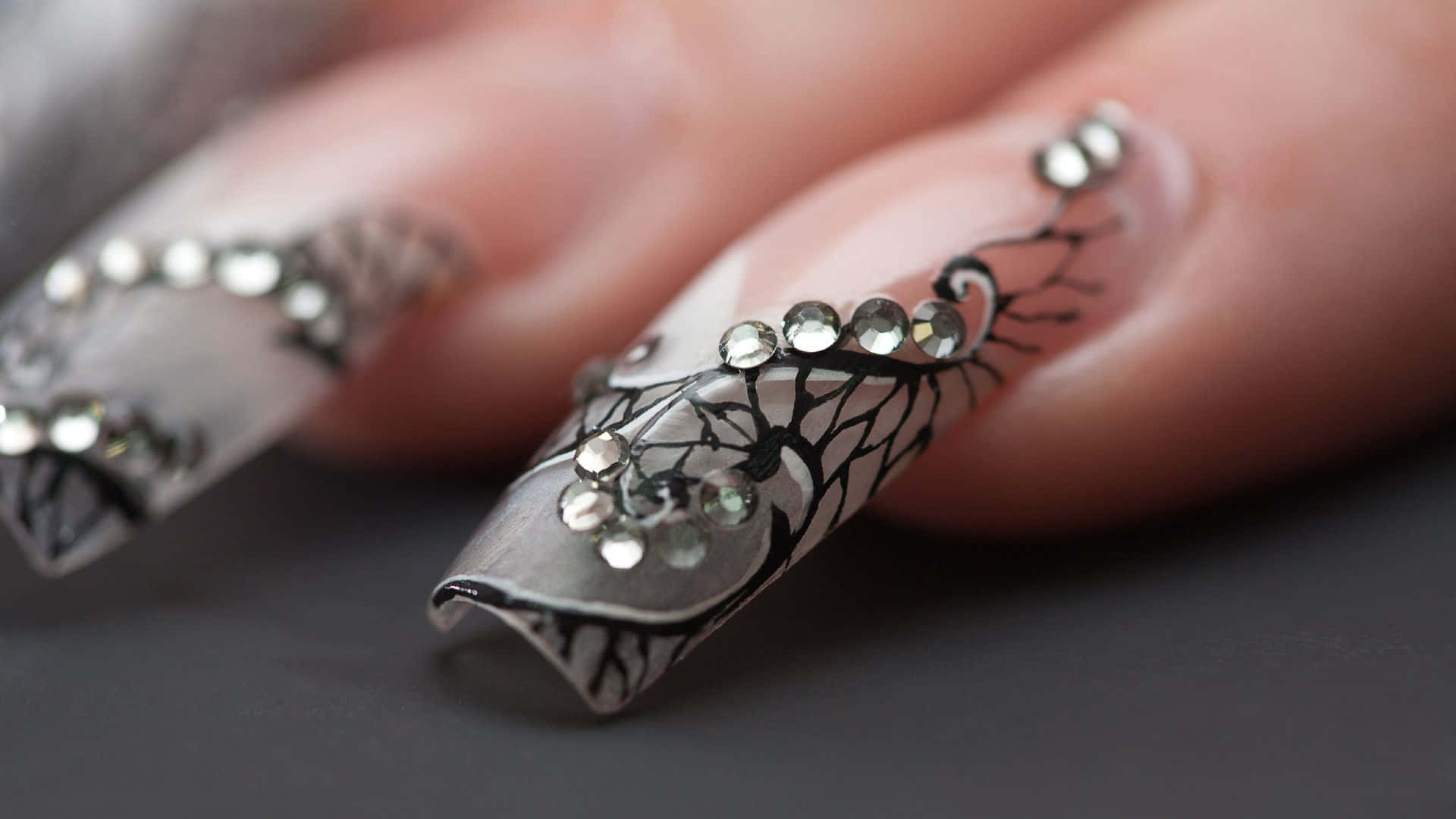Create your own spooky nail art in time for Halloween Wallpaper