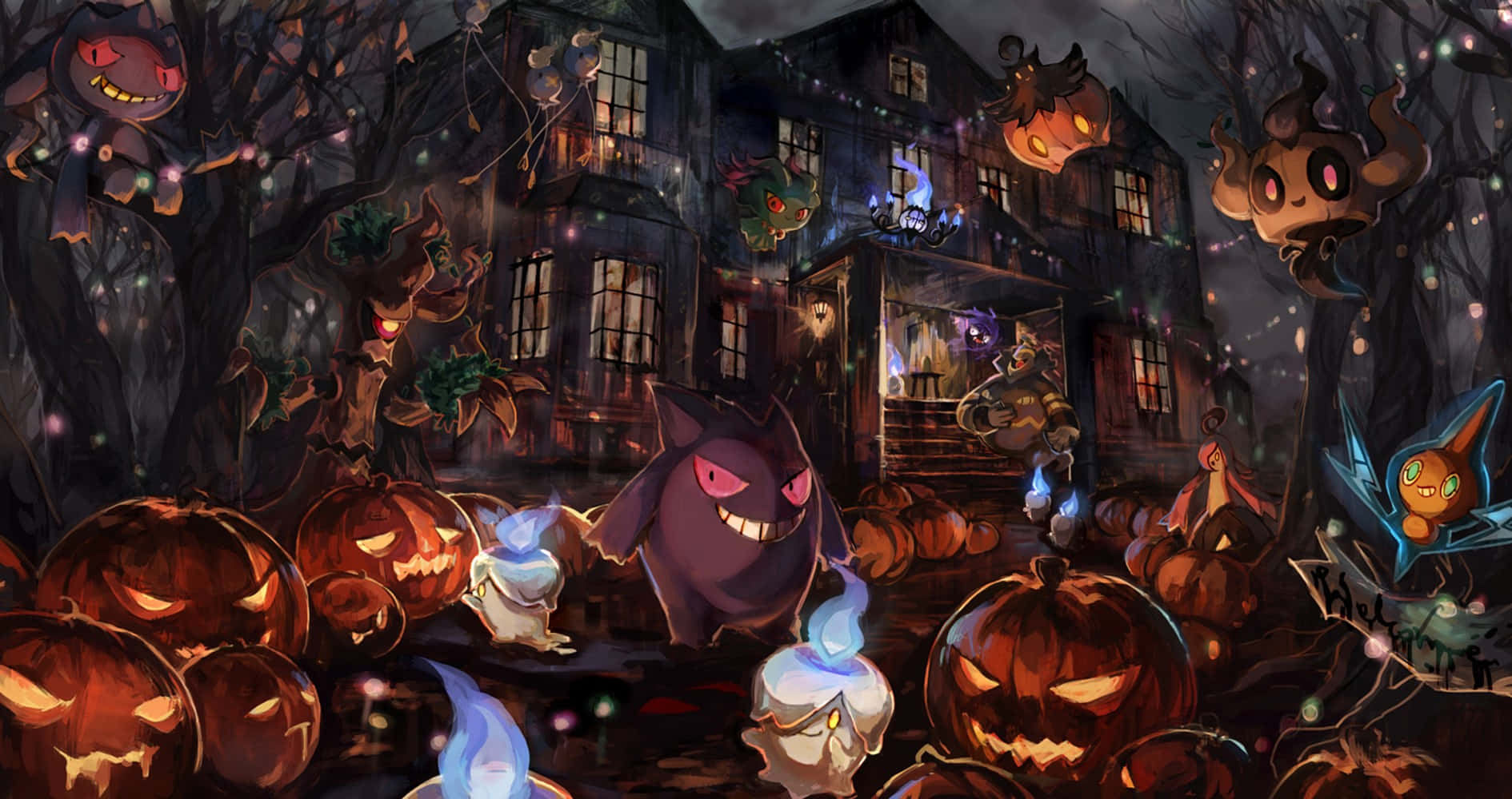 Halloween Night Of Litwick Wallpaper