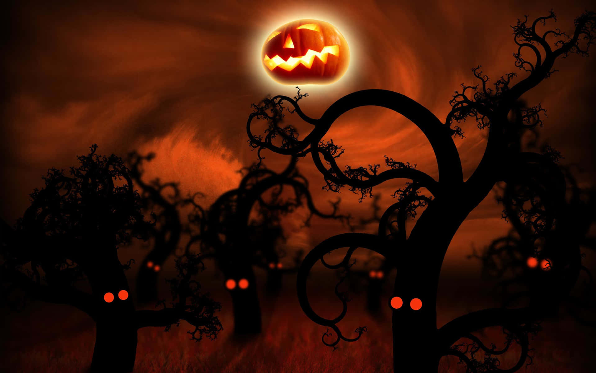 Halloween Nightmare Forest.jpg Wallpaper