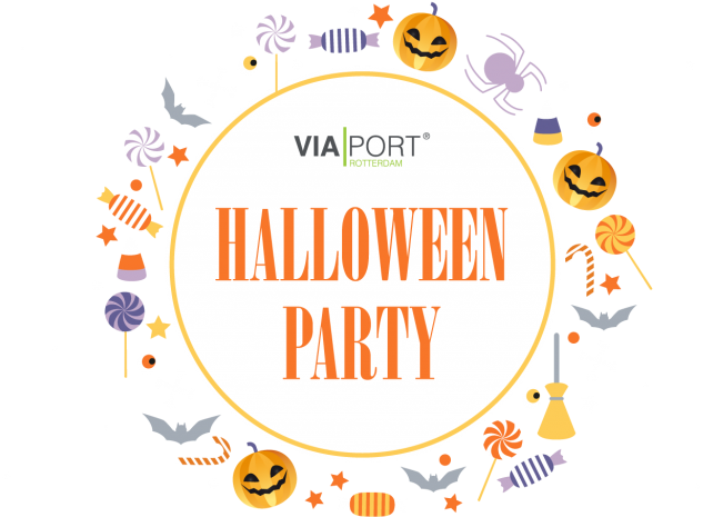 Halloween Party Invitation Graphic PNG