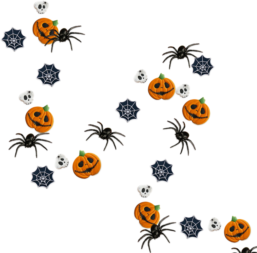 Download Halloween Pattern Pumpkins Spiders Web | Wallpapers.com