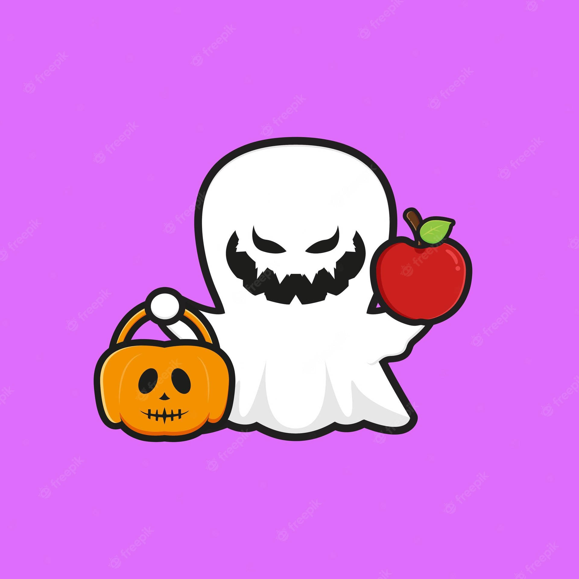 Halloween PFP Cute Ghost Wallpaper
