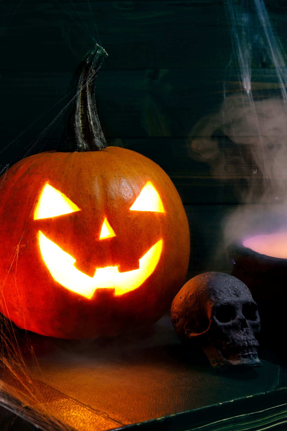 Kom ind i den spøgelsespagais stemning af Halloween med dette sjove profilbillede.
