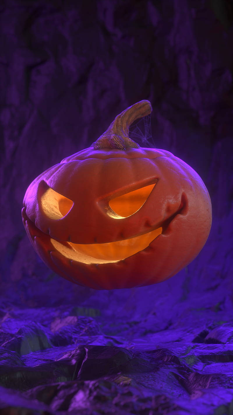 Calabazaflotante De Halloween Fondo de pantalla