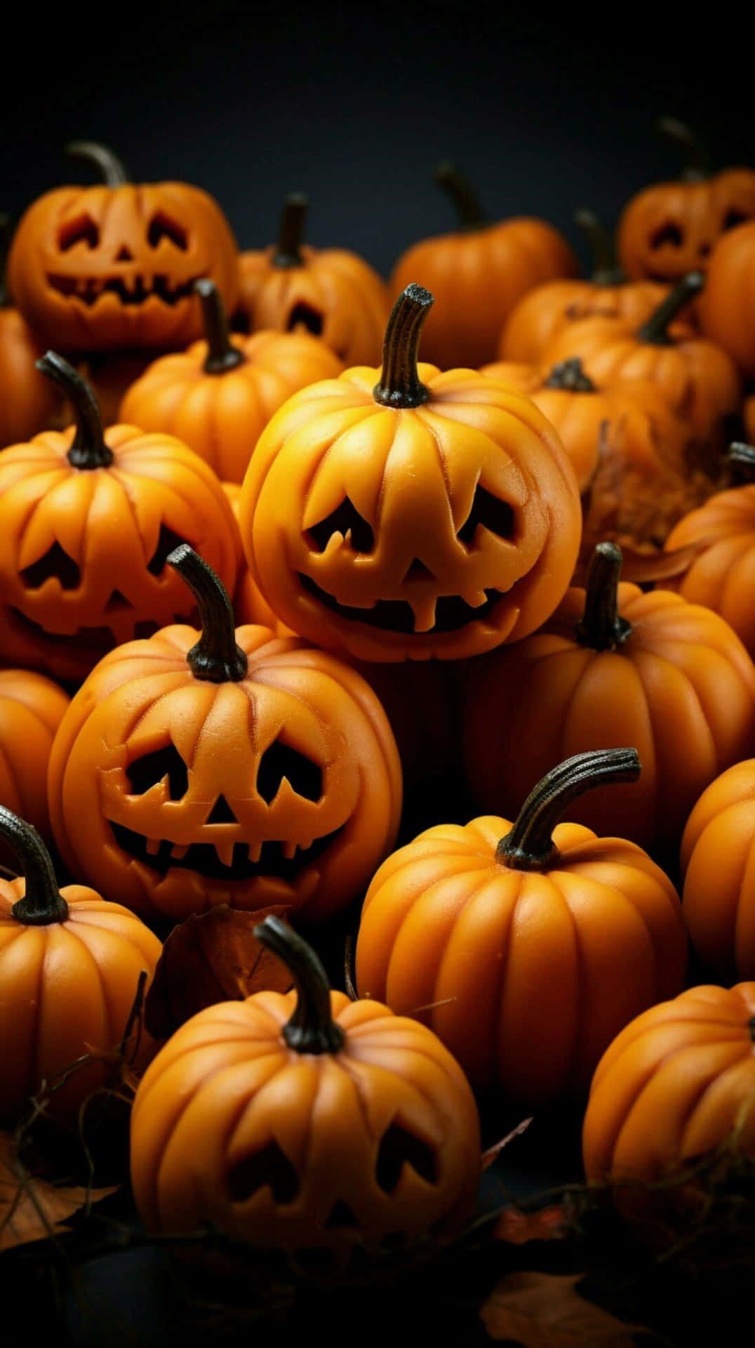 Halloween Pumpkin Gathering Lockscreen Wallpaper
