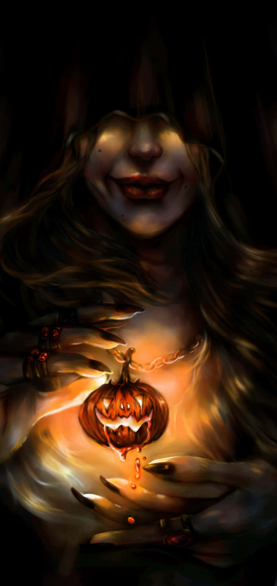 Halloween_ Pumpkin_ Glow_ Artwork Wallpaper