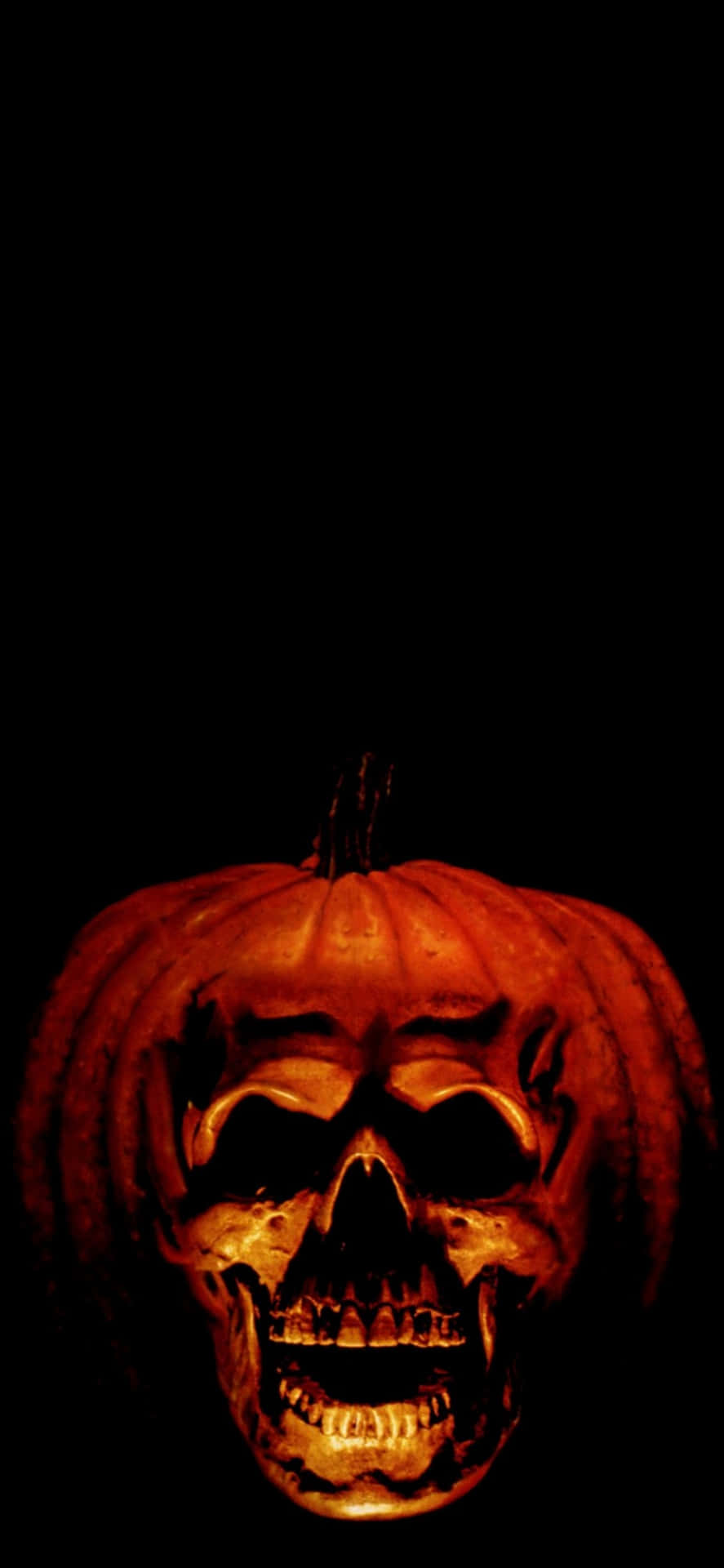 Halloween Pumpkin Glow Lockscreen Wallpaper