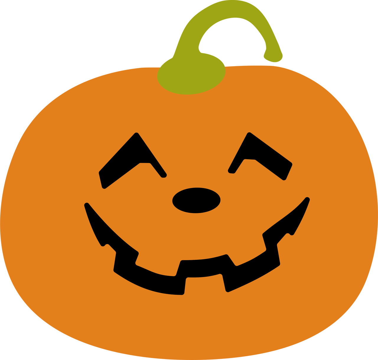 Download Halloween Pumpkin Lantern Graphic | Wallpapers.com