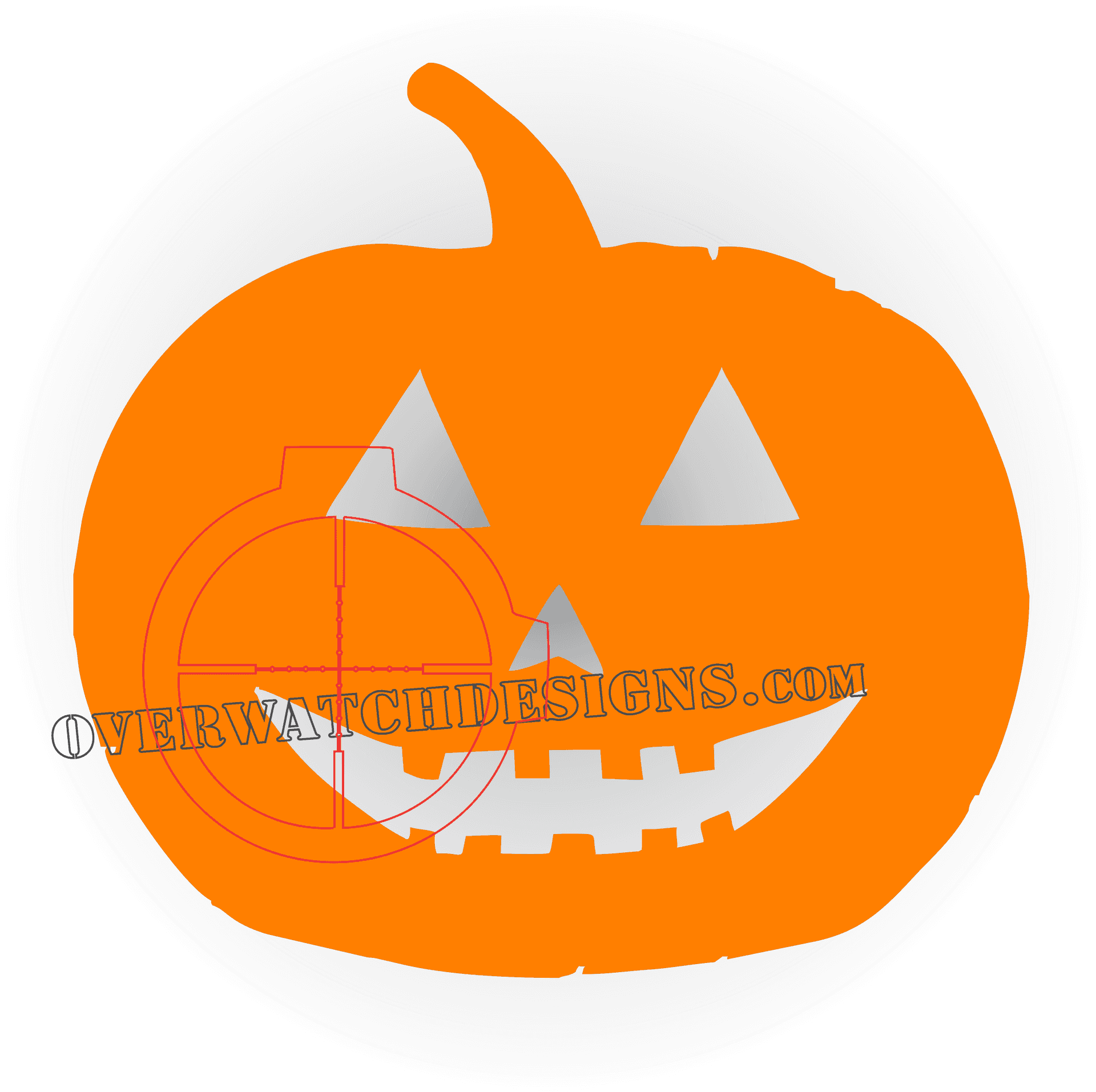 Halloween Pumpkin Logo Overlay PNG