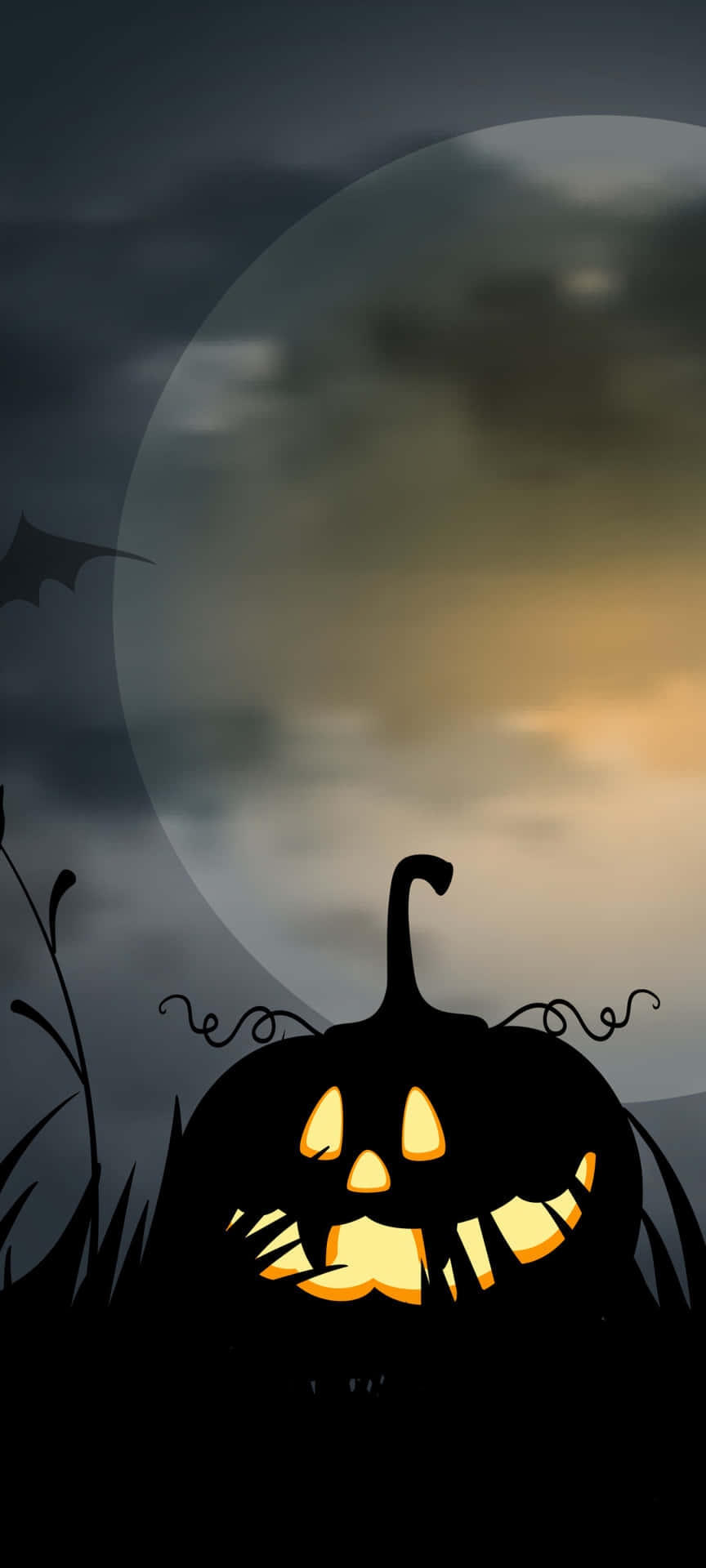 Halloween Pumpkin Moonlighti Phone Wallpaper Wallpaper