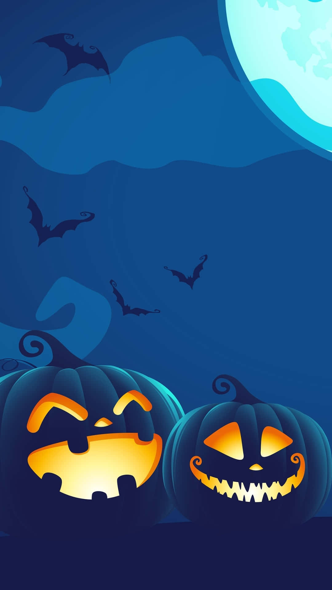 Halloween Pumpkin Nighti Phone Wallpaper Wallpaper