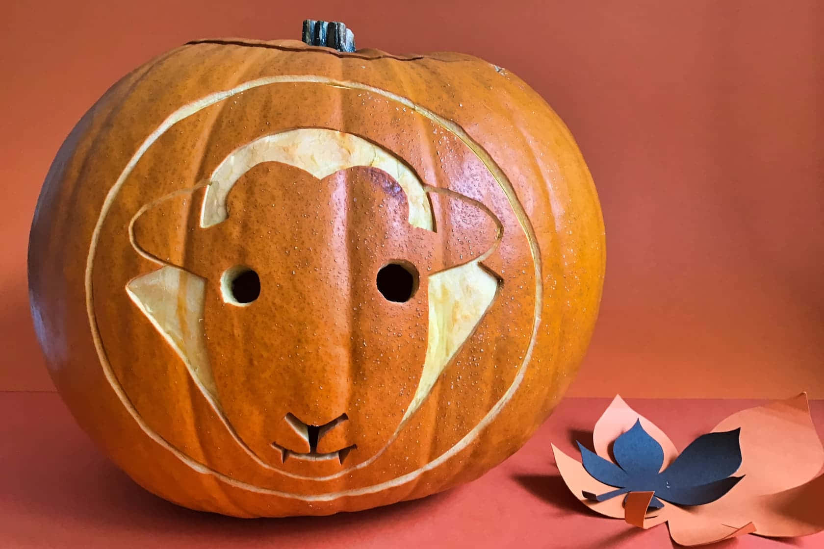 Halloween Pumpkin Goat Design Picture