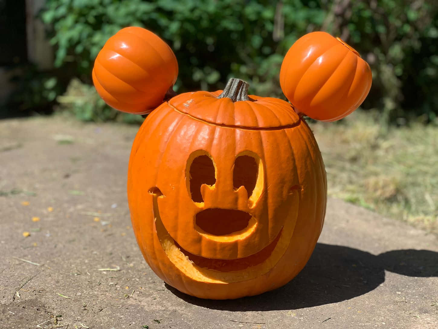Imagende Mickey Mouse Con Calabazas De Halloween