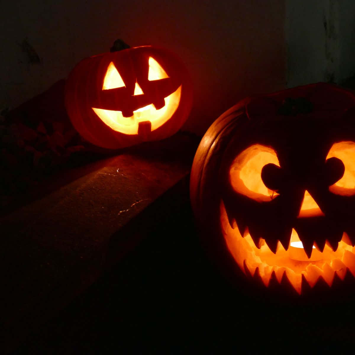 Fotodi Zucche Con Un Design Spaventoso Per Halloween