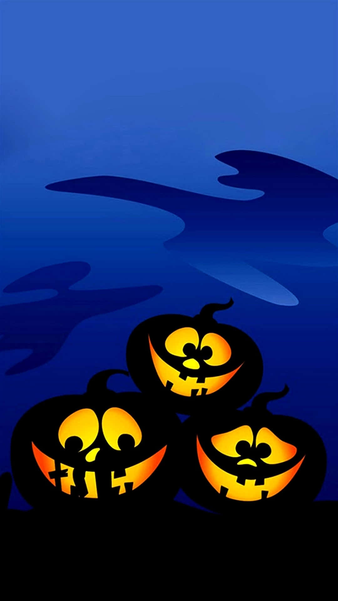 Halloween Pumpkin Trio Lockscreen Wallpaper