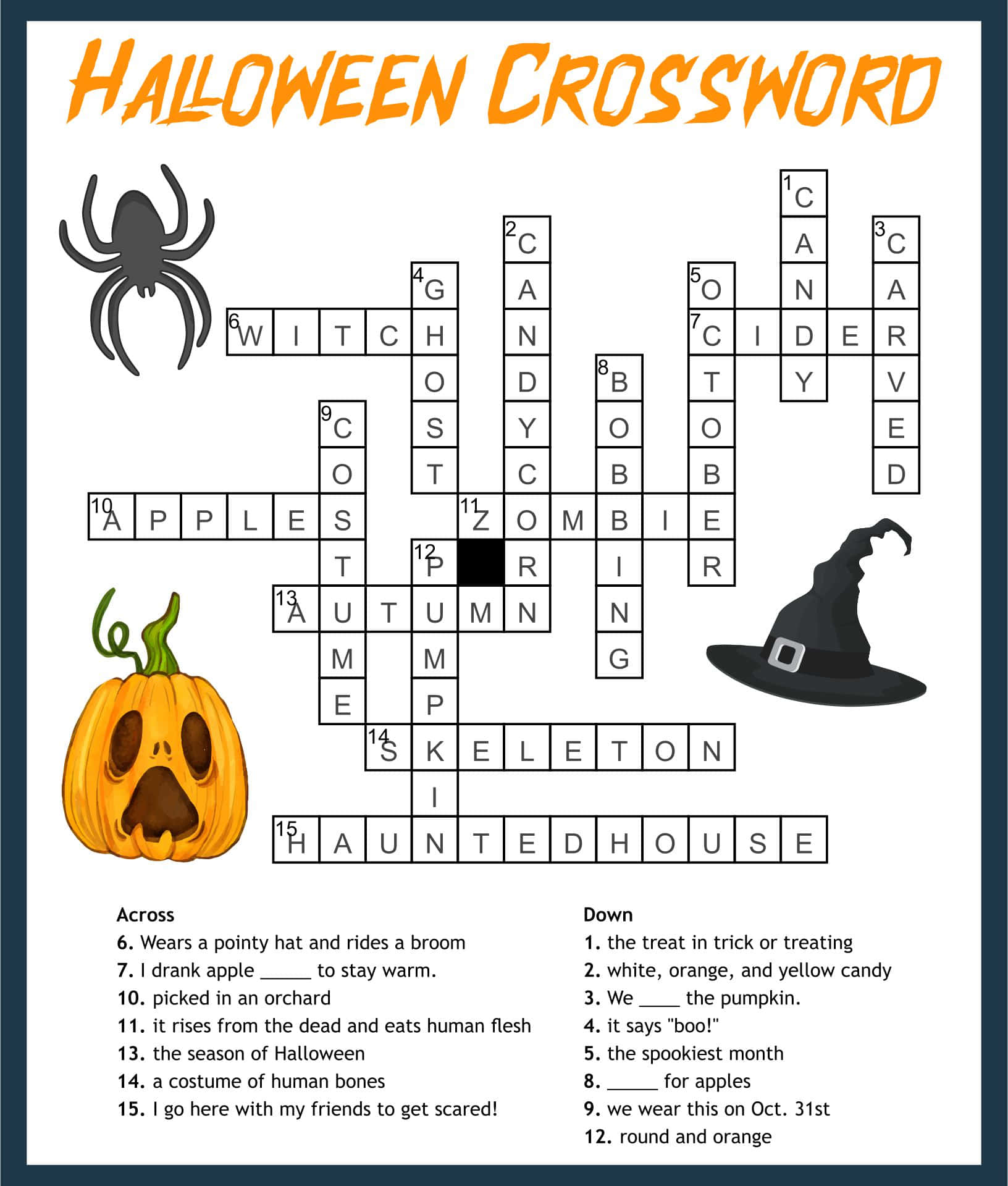Get Ready for the Challenge: Unlock the Secrets of the Halloween Puzzle Wallpaper