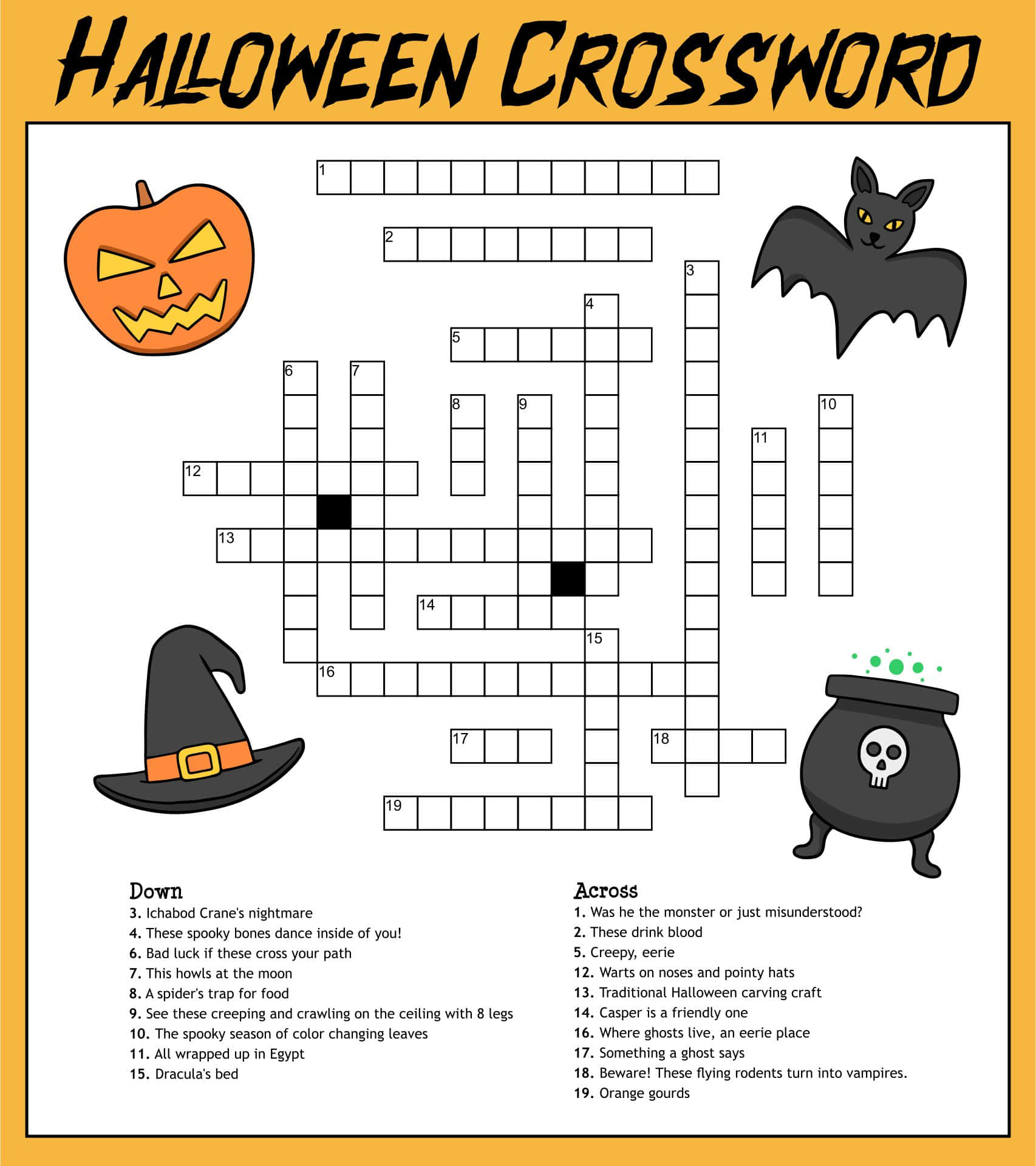 Halloween Puzzlers Have Fun Solving Spooky Mazes Wallpaper