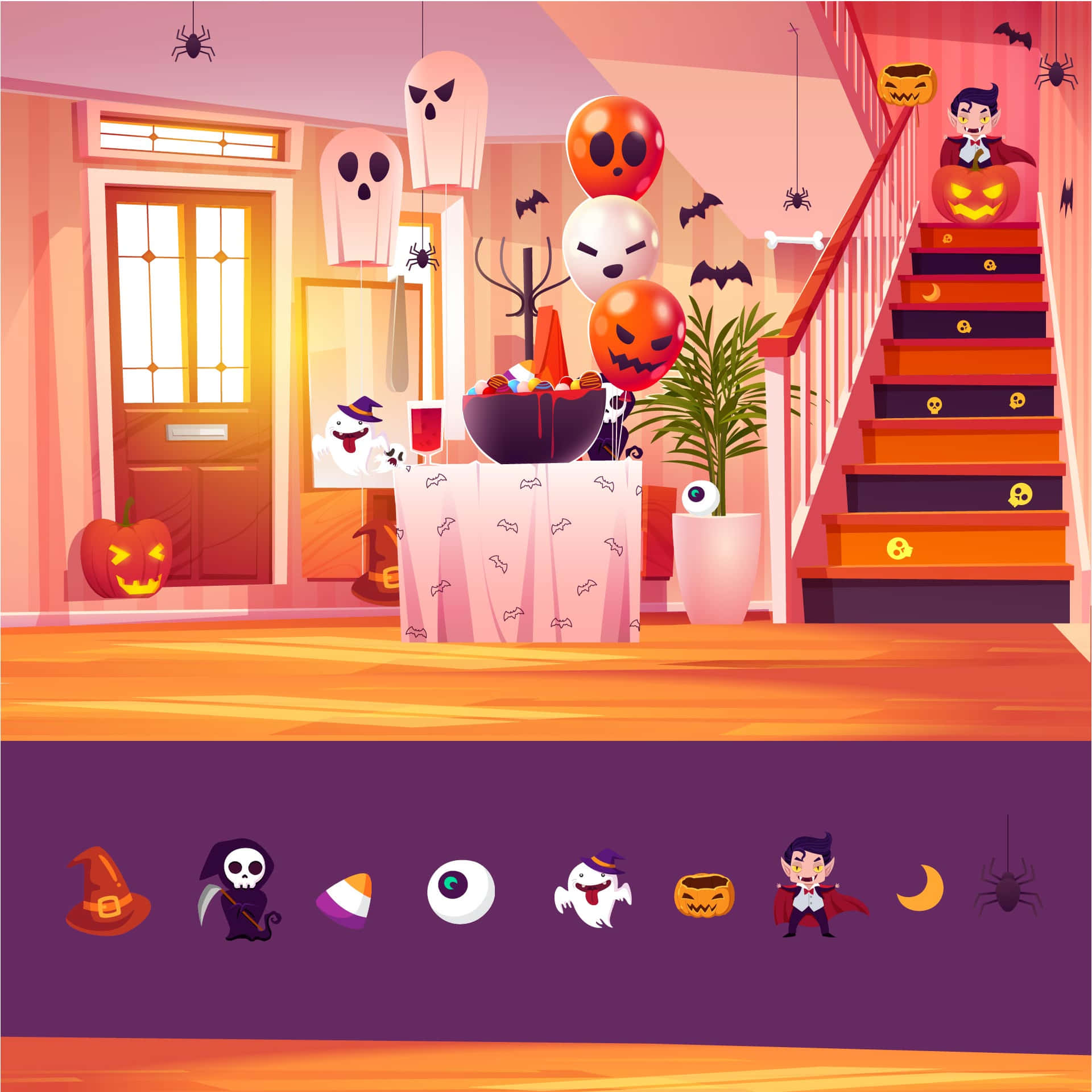Solve the Ultimate Halloween Puzzle Wallpaper