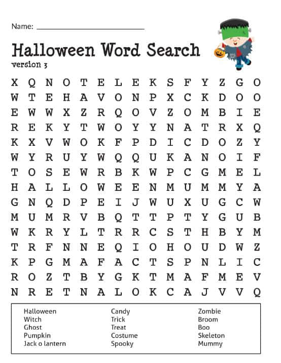 Trick or Treat? Unscramble the Halloween-themed words to solve the fun puzzle. Wallpaper