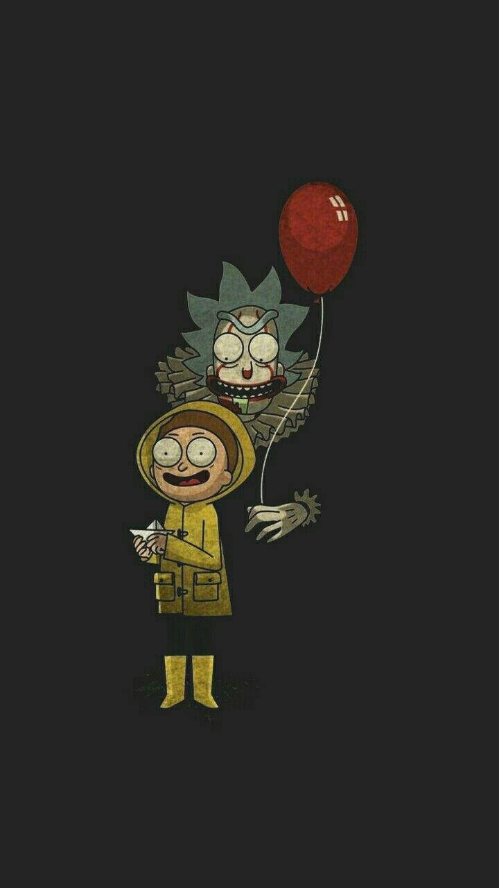 Halloween Rick And Morty Iphone Wallpaper