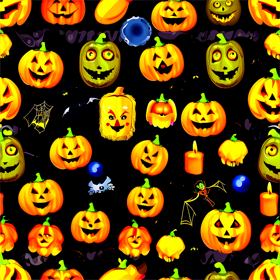 Halloween Seamless Pattern Png 06272024 PNG