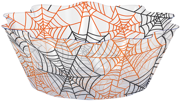 Halloween Spiderweb Bowl Design PNG