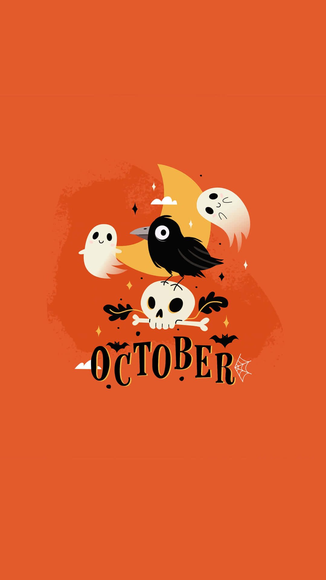 Halloween Spirits October Lockscreen Wallpaper