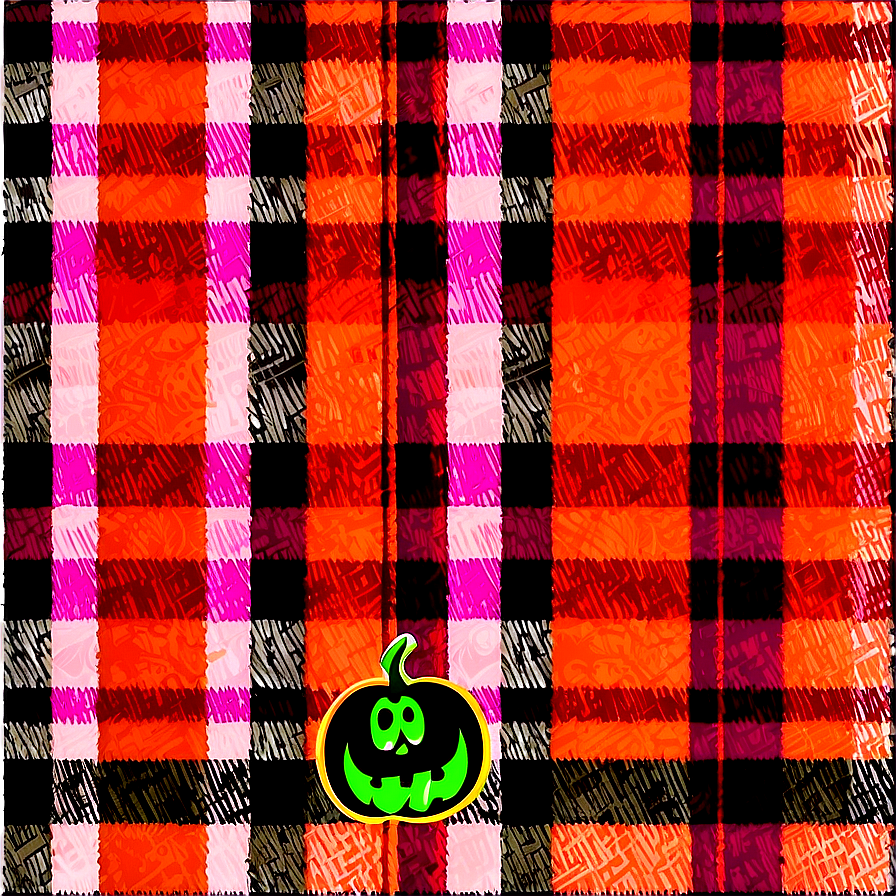 Halloween Spooky Plaid Png Dew86 PNG