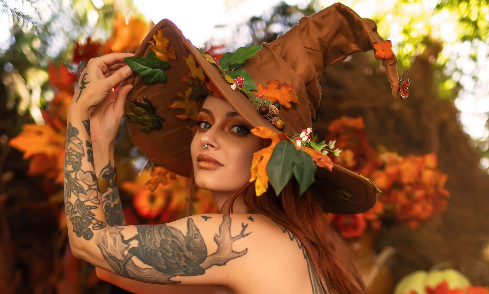 Celebrating Halloween with Unique Tattoos Wallpaper
