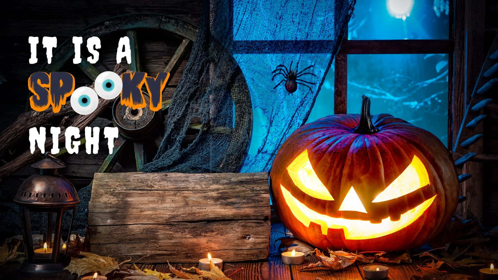 Halloween Team Baggrund Spooky Nat