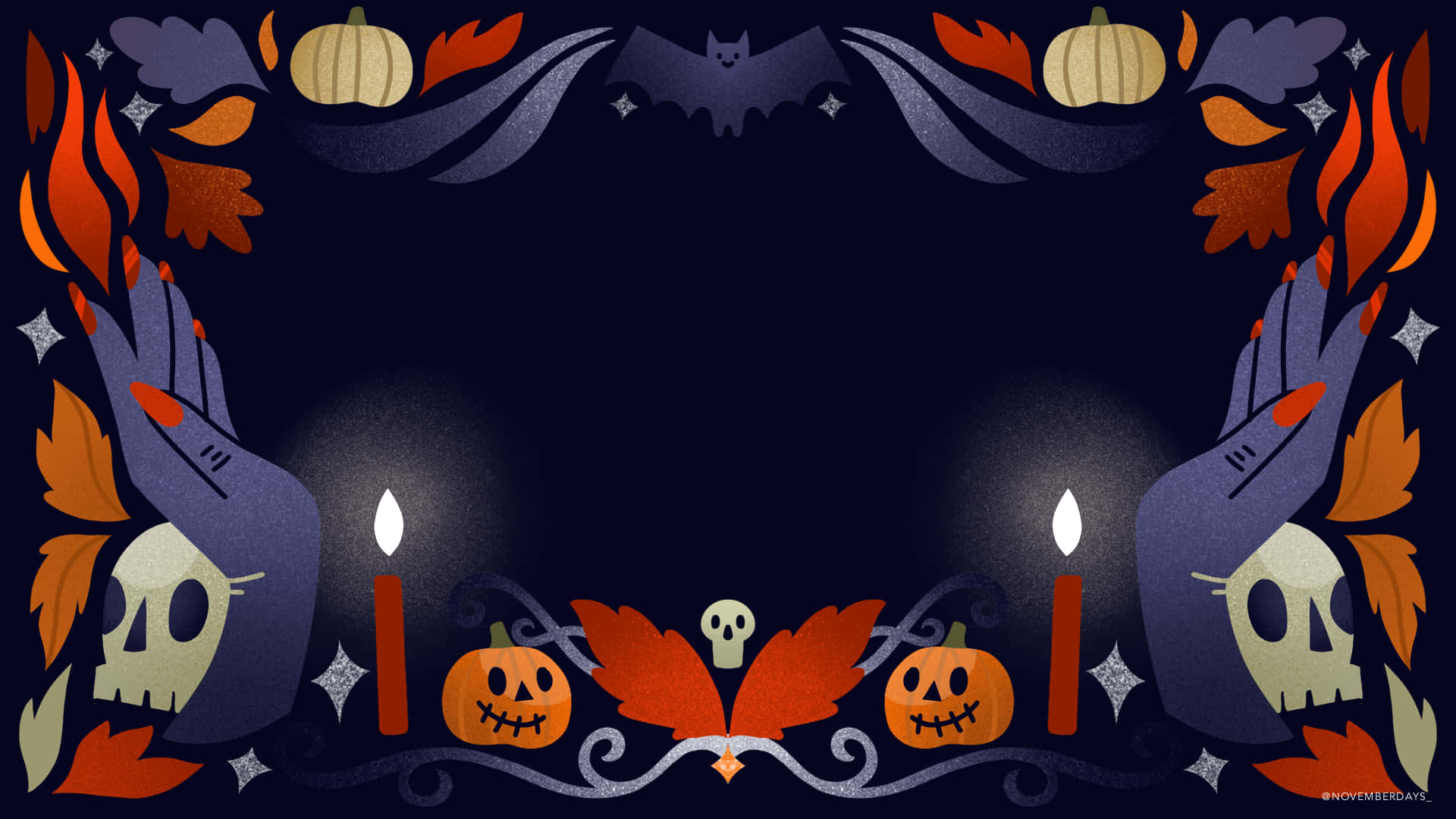 Halloweenteams Hintergrund Wallpaper