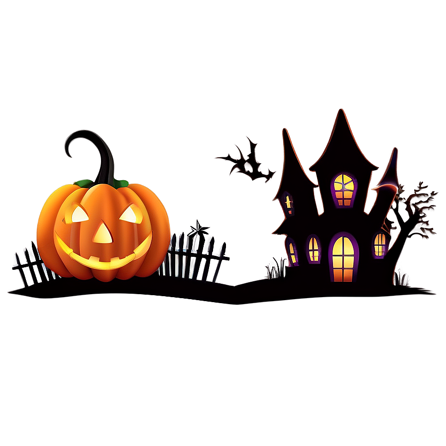 Download Halloween Town Scene Png 88 | Wallpapers.com