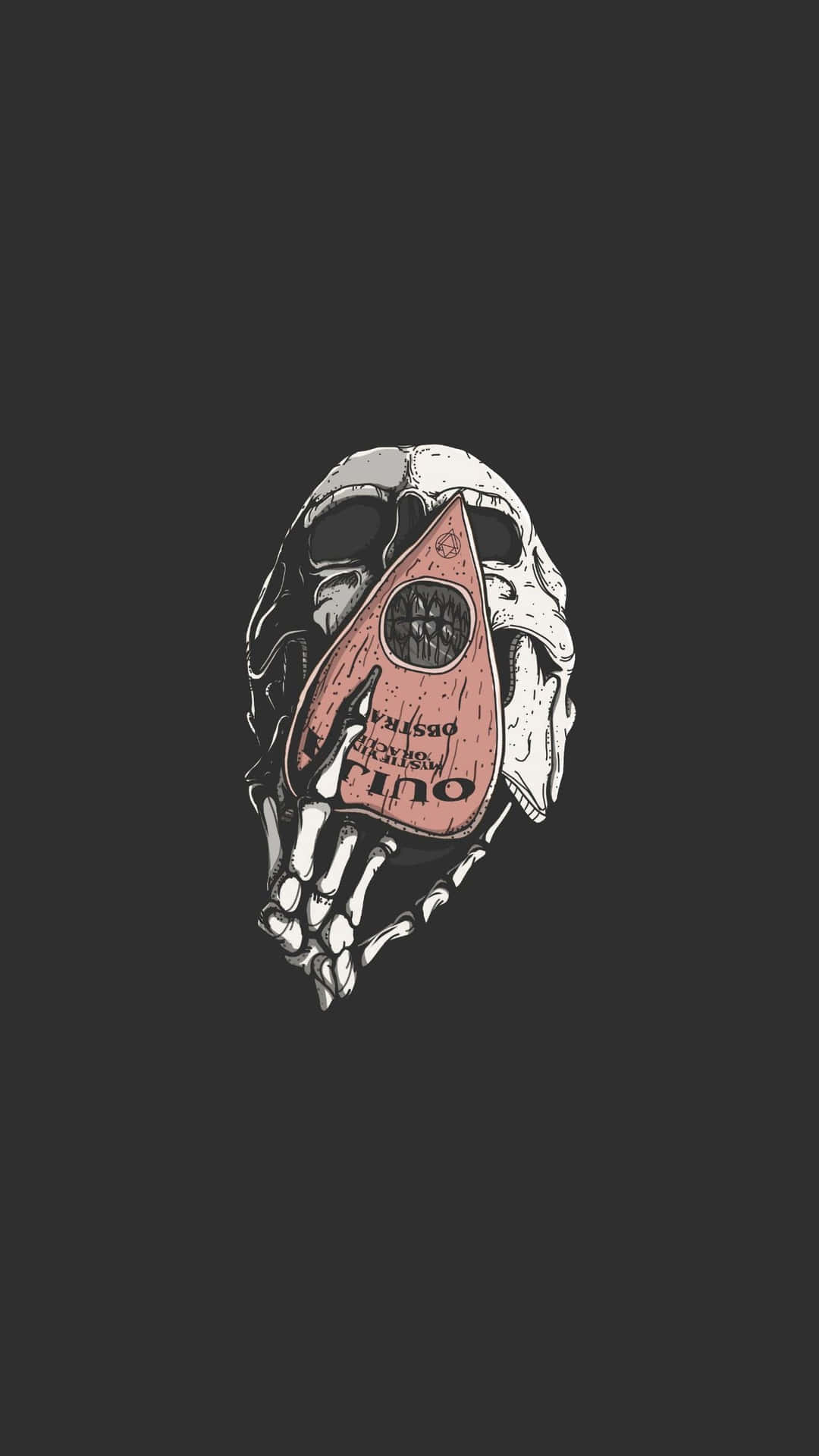 Halloween Tumblr Æstetisk Quija Skulls Tapet Wallpaper