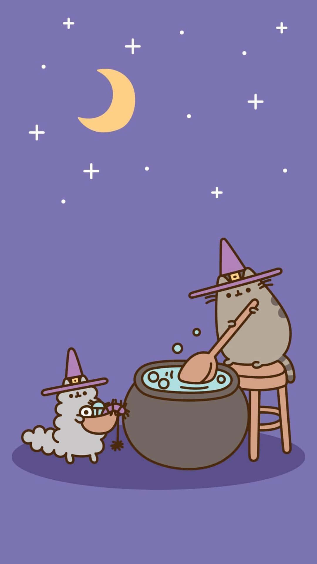 Pusheen Halloween - Tumblr Wallpaper