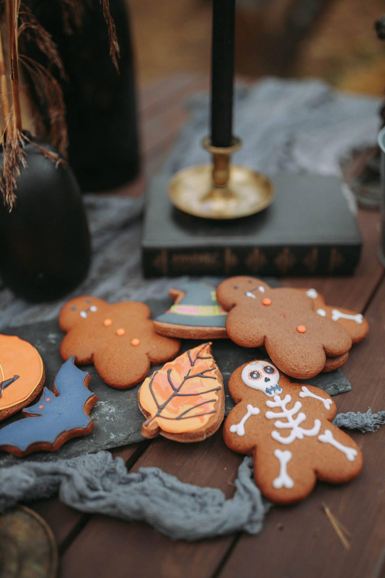 Halloween With Christmas Cookies Wallpaper