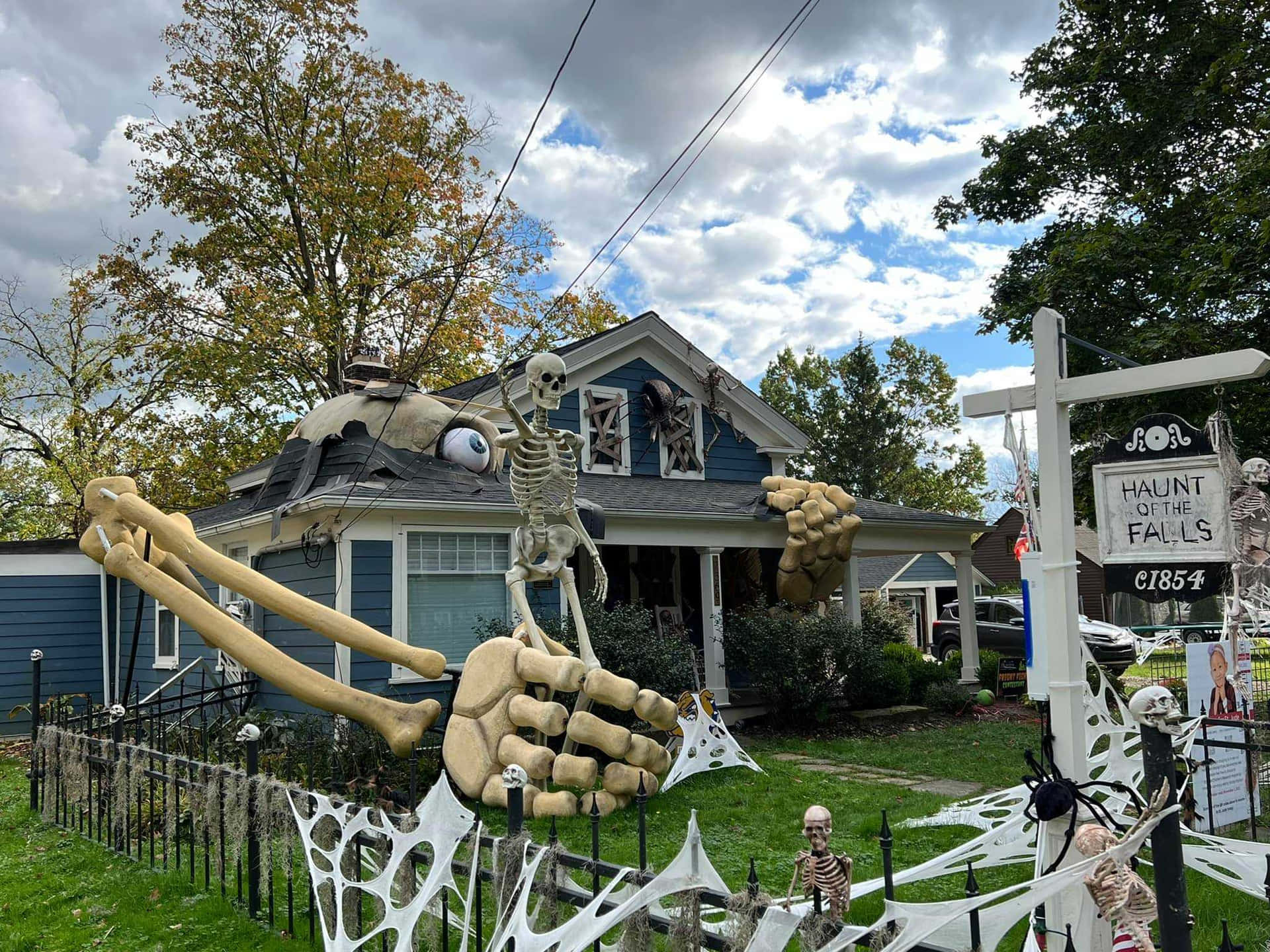 Spook your Neighbors with Halloween Yard Decorations Wallpaper