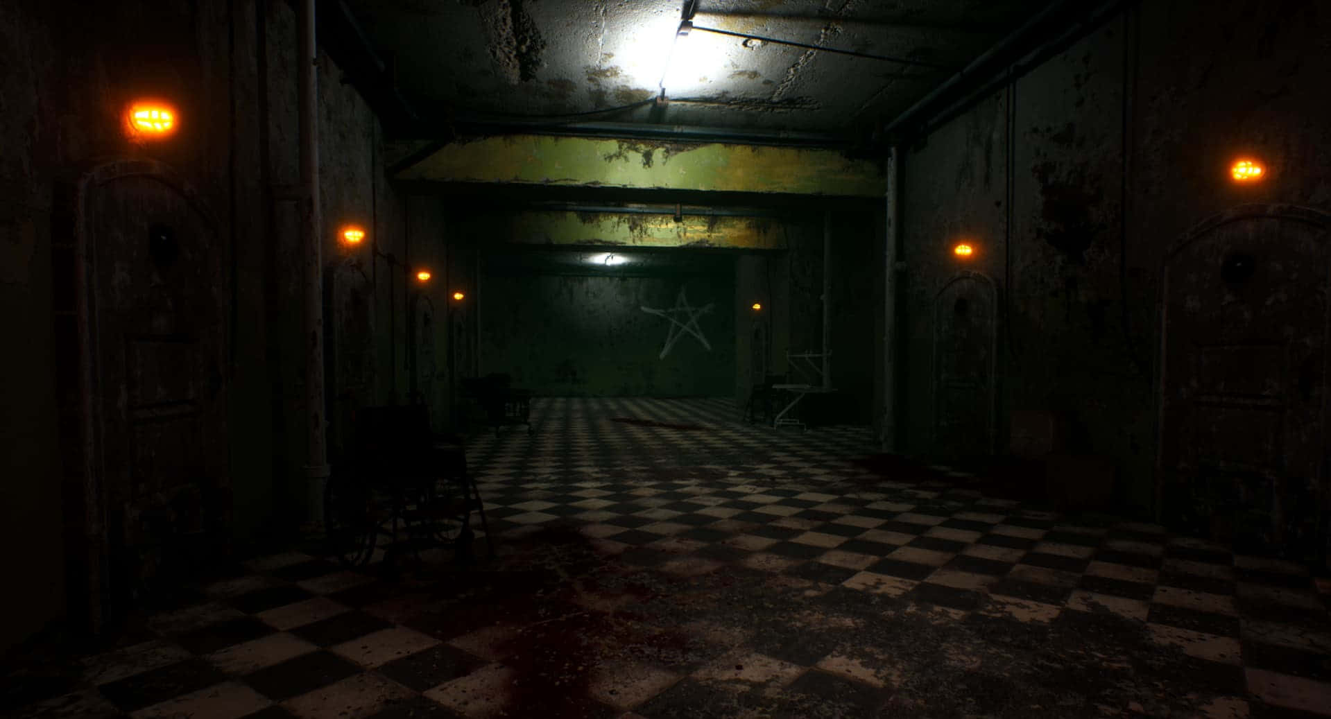 A Dark and Mysterious Hallway