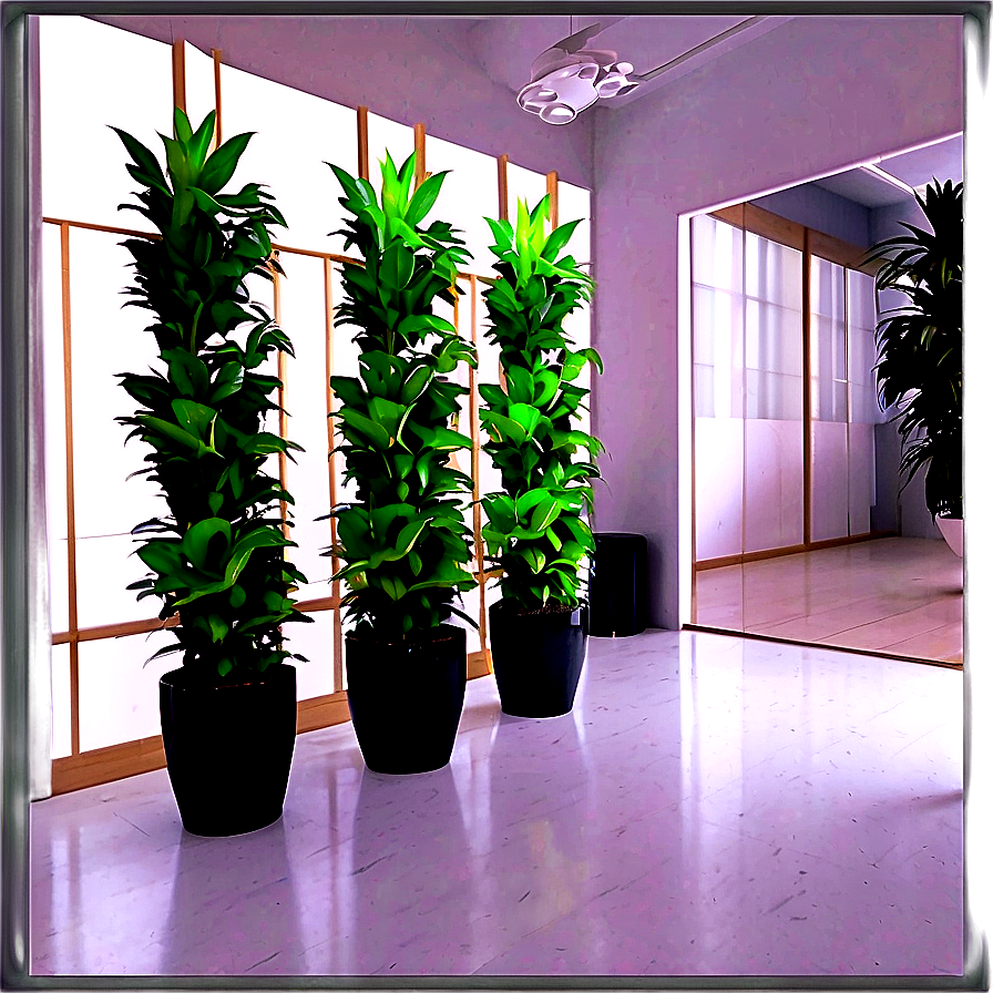 Hallway Plant Decor Png Wdj PNG