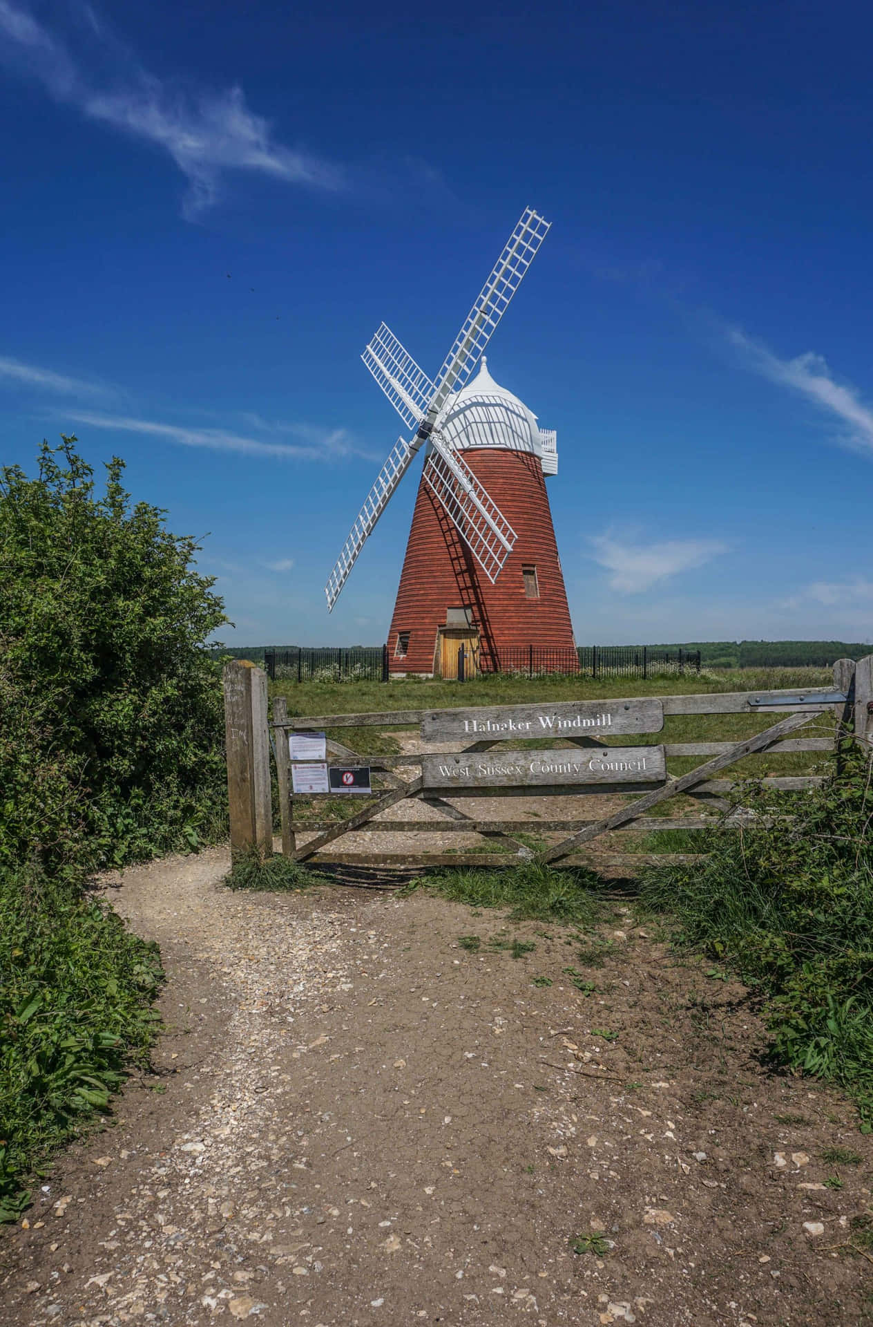 Halnaker Windmill Chichester Landscape Wallpaper