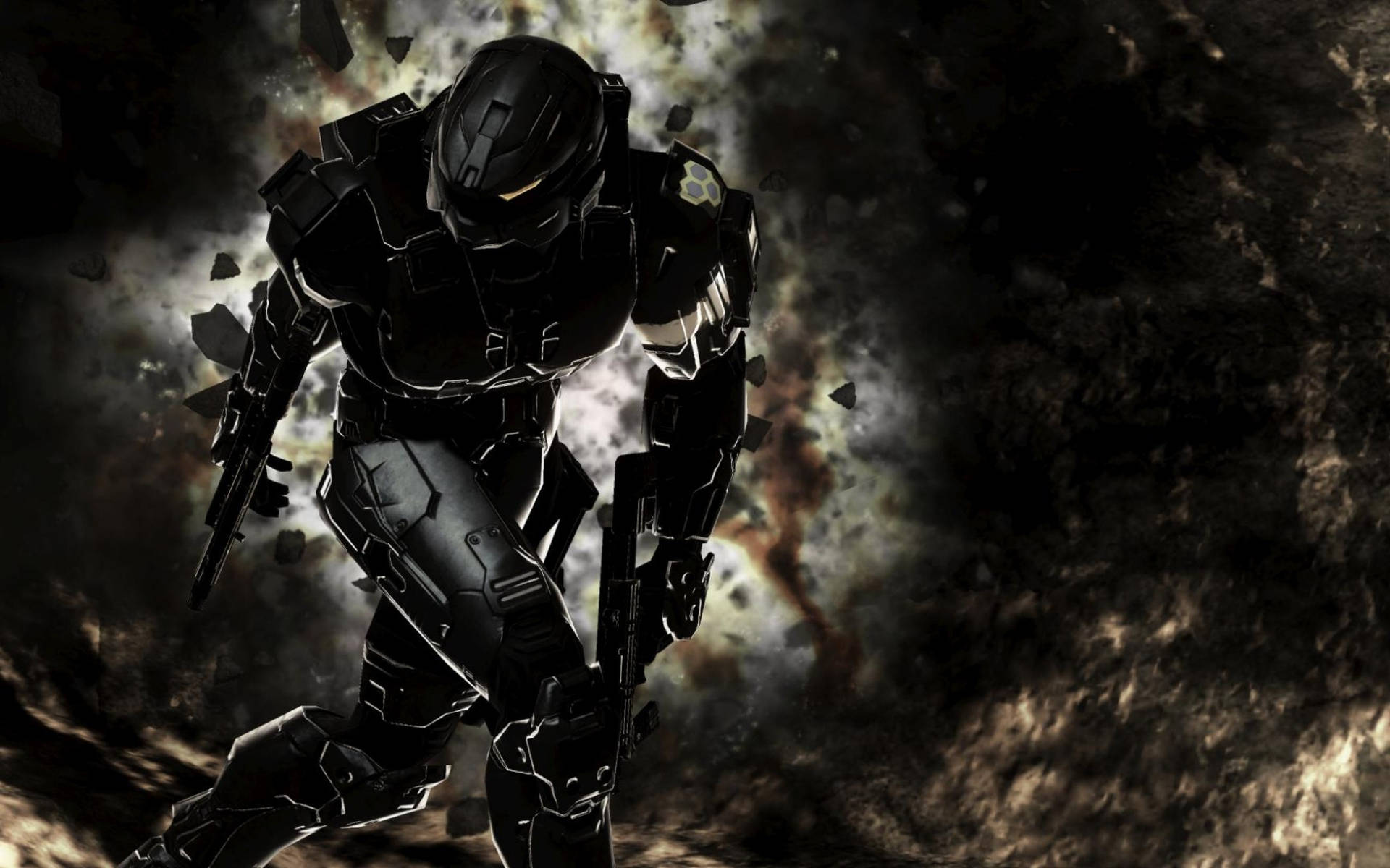 Halo 3 Person In Black Wallpaper