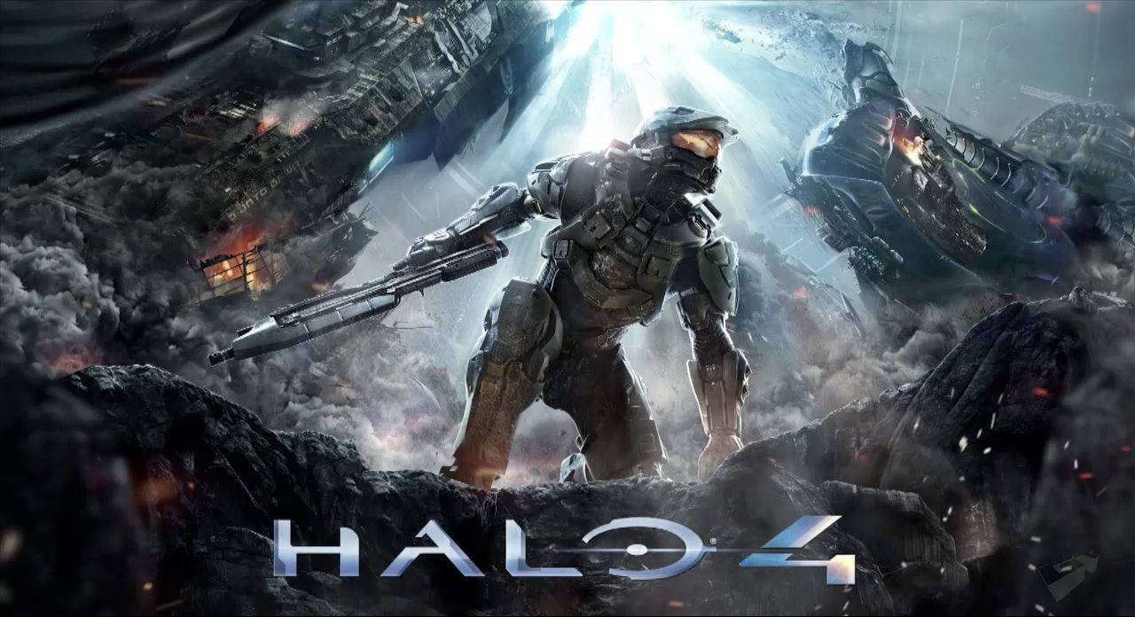 Halo 4 Master Chief In Ruins Wallpaper