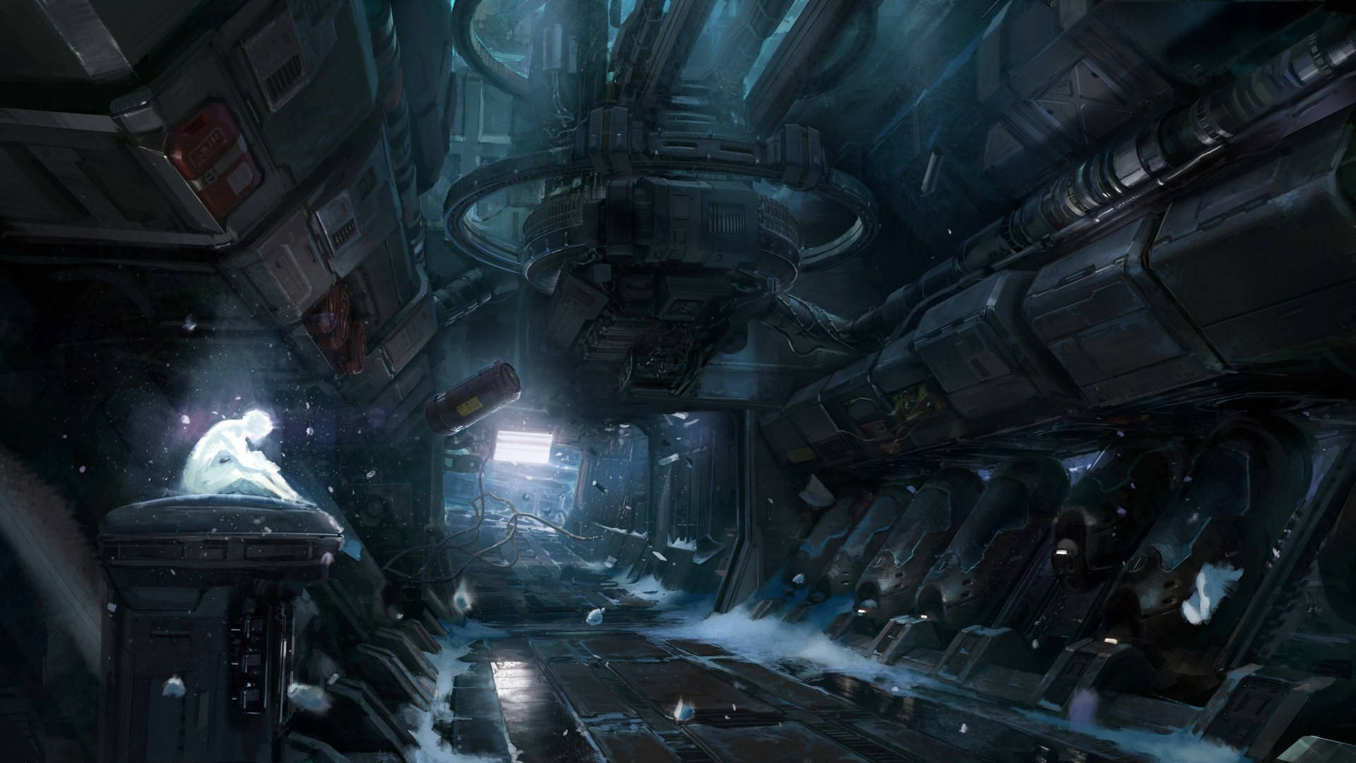 Halo 4 Spaceship Interior Wallpaper