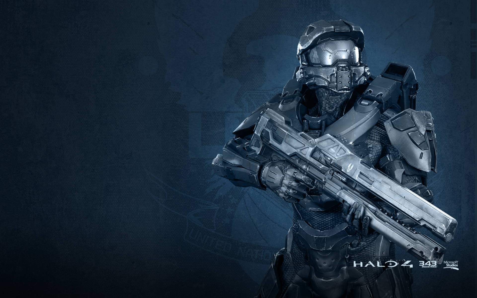 Halo 4 Spartan In Silver Suit Wallpaper