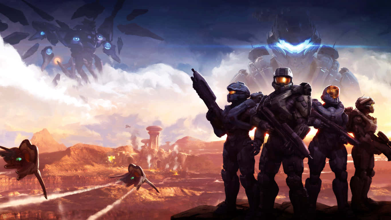 The Legendary Blue Team in Halo 5: Guardians Wallpaper