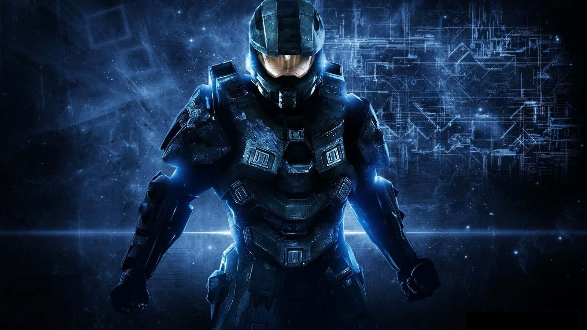 Halo 5 Blue Team Leader in Action Wallpaper