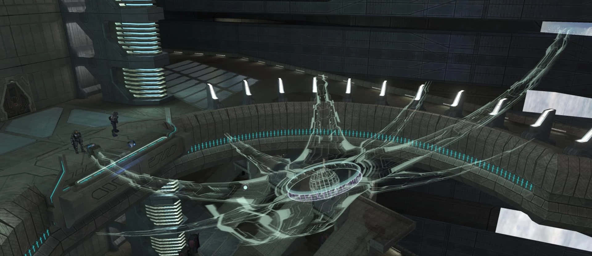 Intensaescena De Batalla De Halo: The Ark Fondo de pantalla