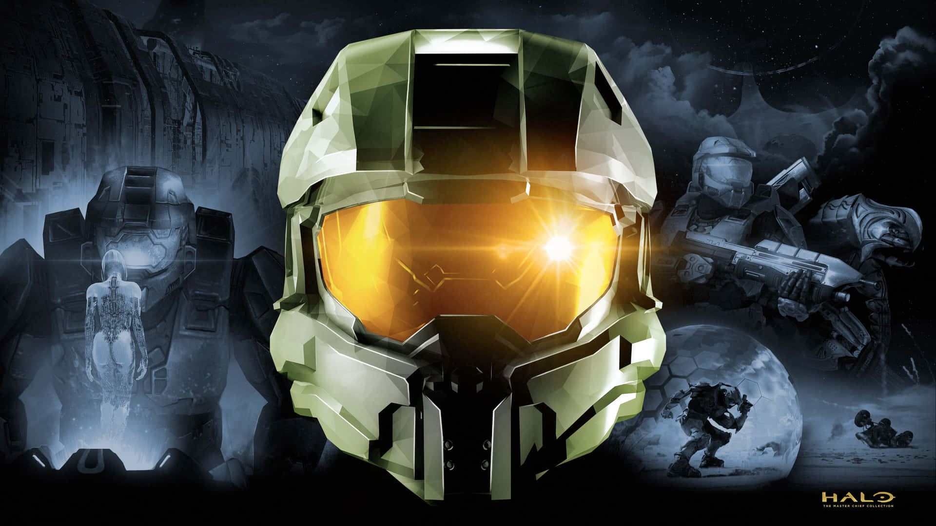 Master Chief of the United Nations Space Command in the game "Halo"