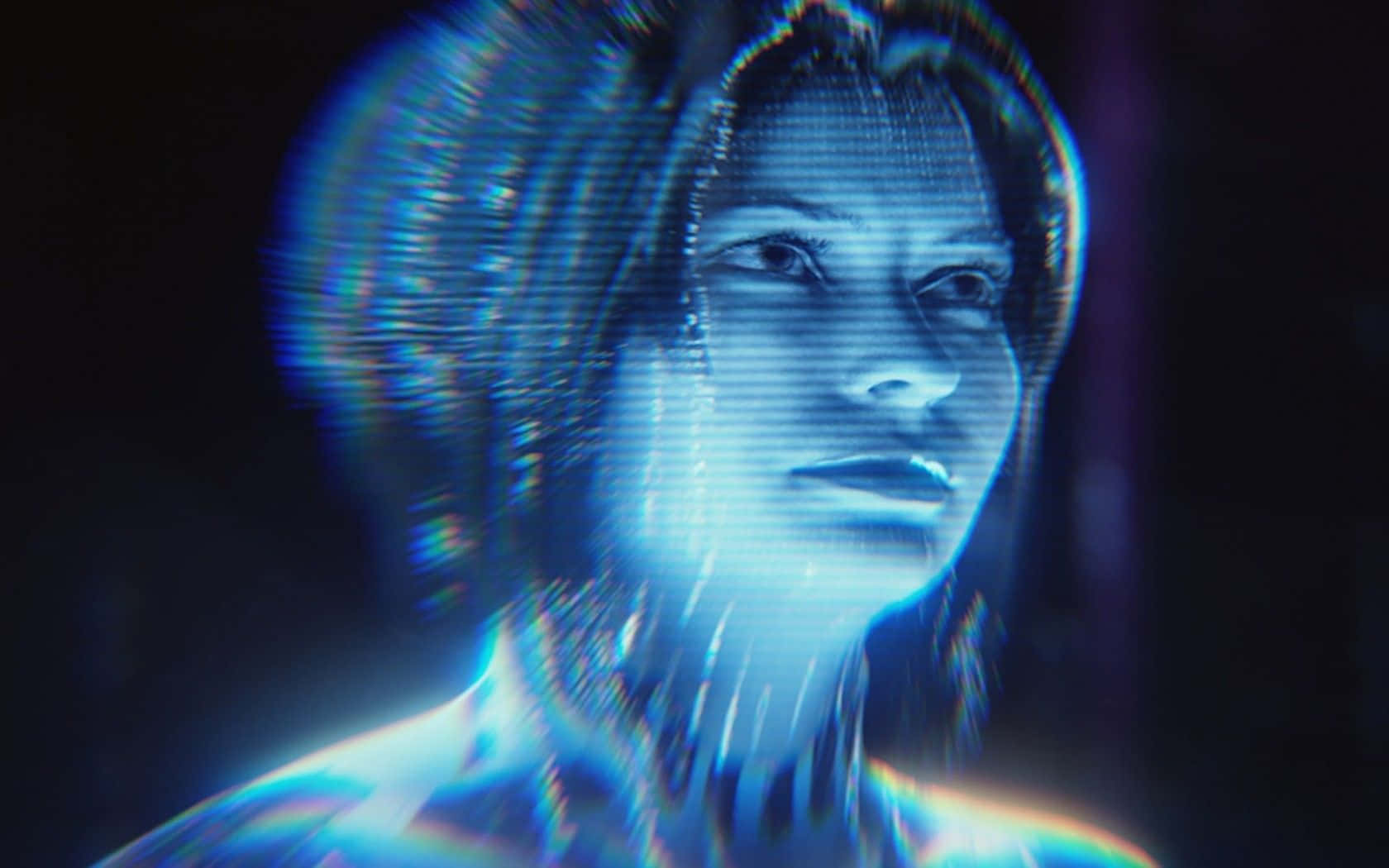 Cortana, the AI assistant in Halo Universe Wallpaper