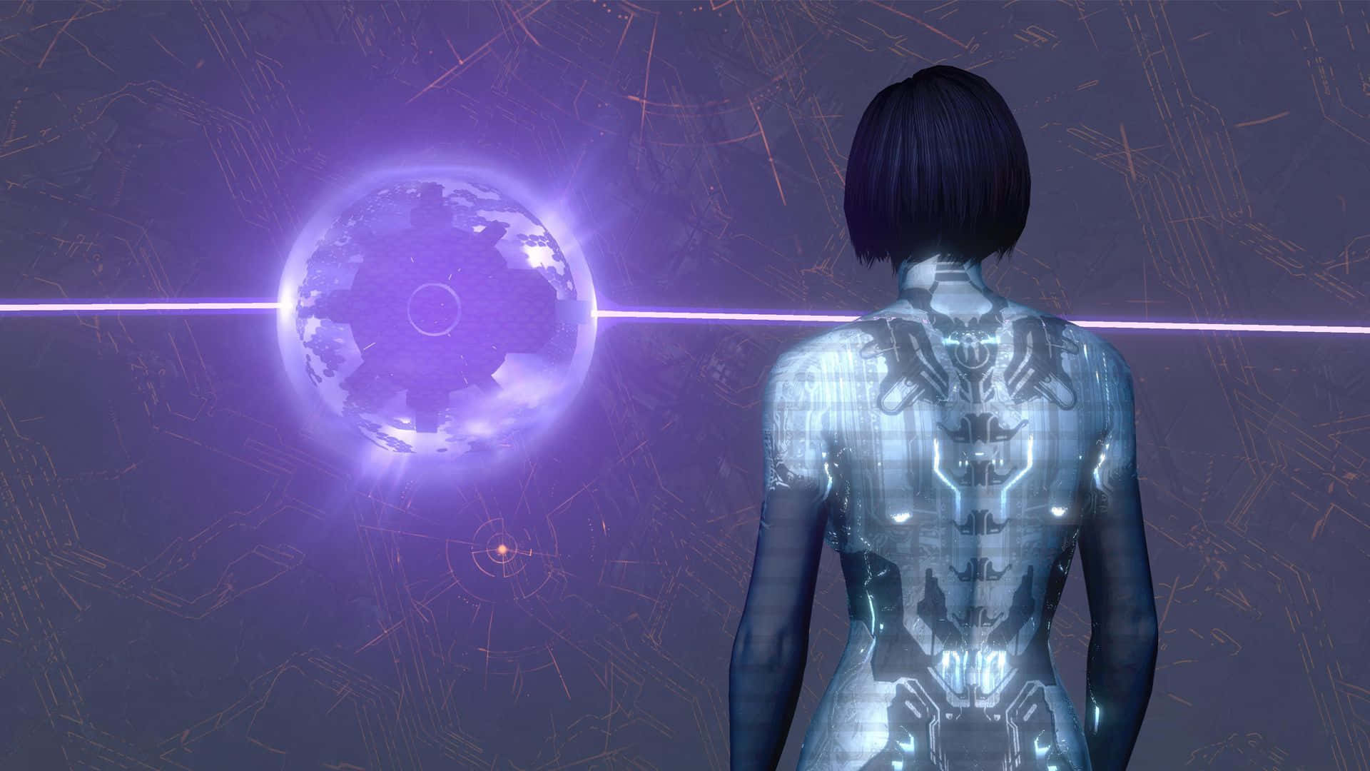 Stunning Cortana AI from the Halo Universe Wallpaper