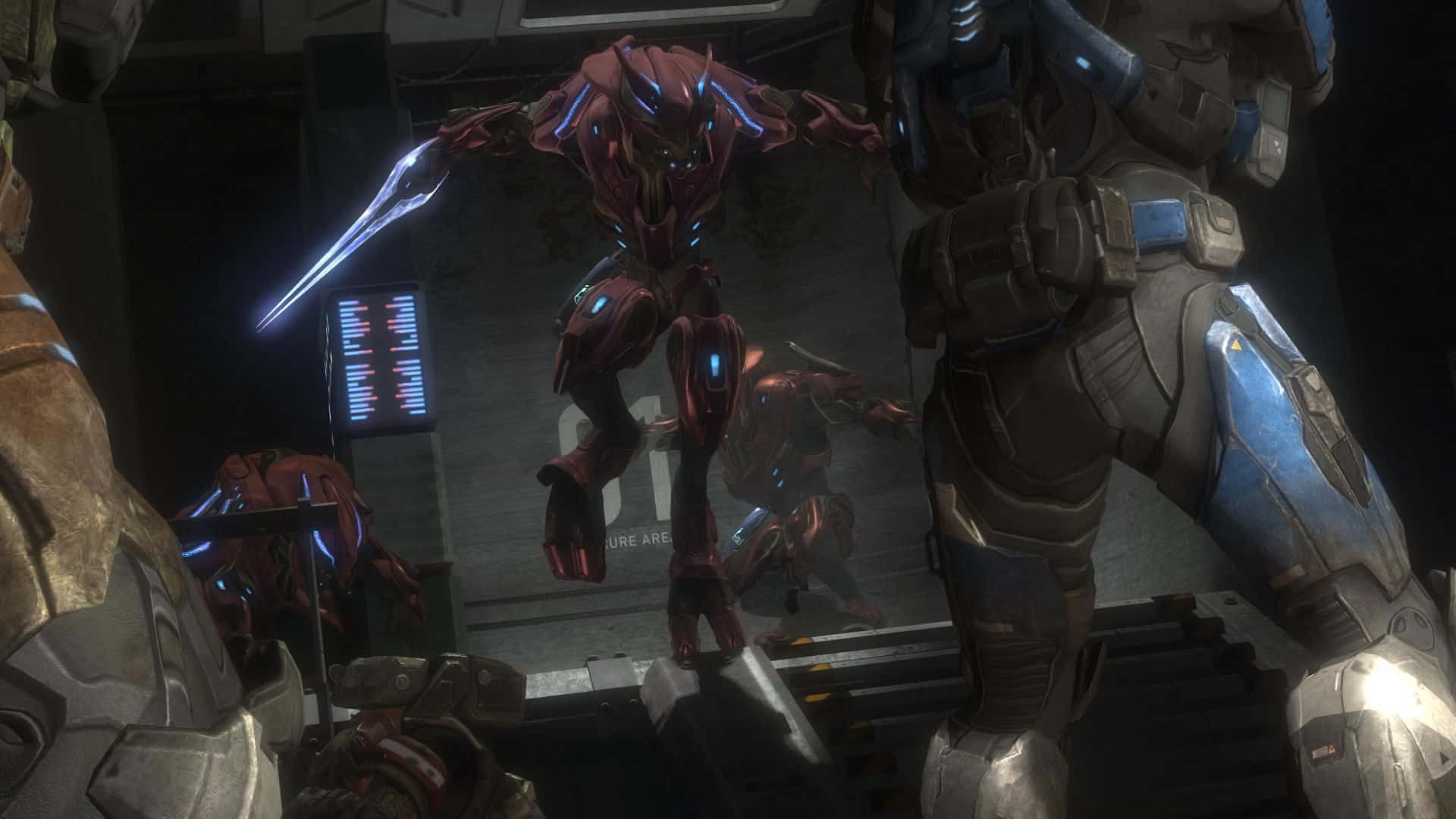 Épicaescena De Batalla Protagonizada Por Las Fuerzas Del Covenant De Halo. Fondo de pantalla